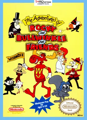 Adventures of Rocky and Bullwinkle and Friends, The (USA) box cover front